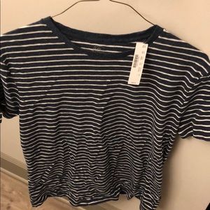 Navy striped T-shirt